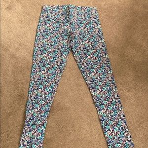 American Eagle floral leggings